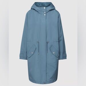 Vero Moda CURVE Blue Hooded Rain Jacket Women’s Size 16 Lightweight Coat